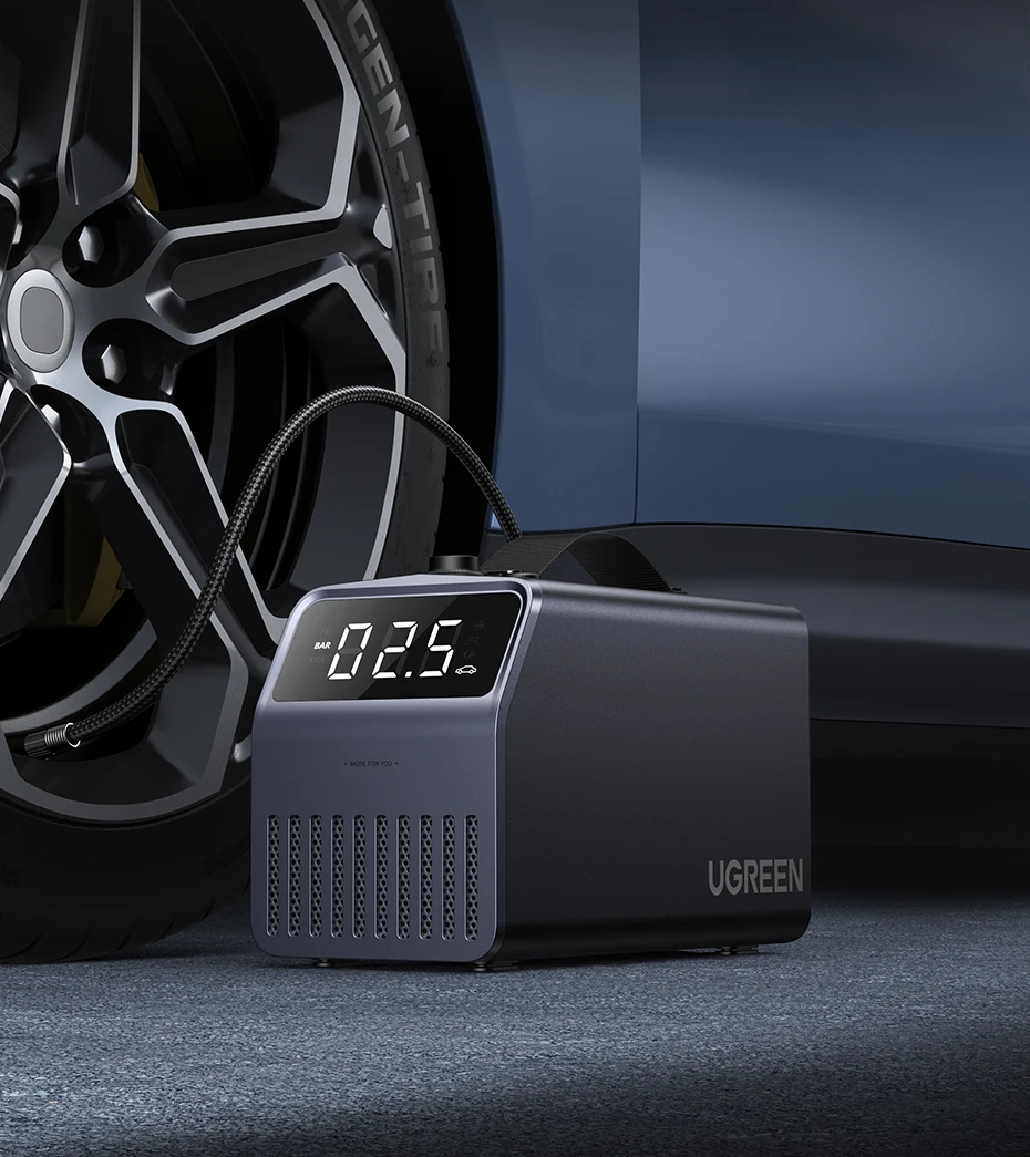 12V Portable Car Air Pump - 150PSI High-Power Tire Inflator