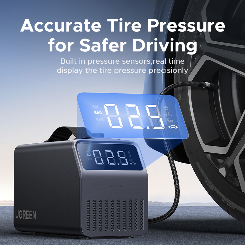 12V Portable Car Air Pump - 150PSI High-Power Tire Inflator - Image 4
