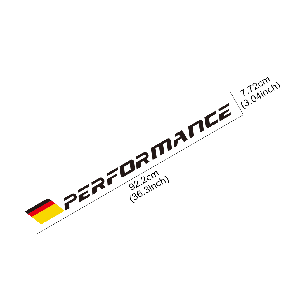 PERFORMANCE Vinyl Car Windshield Sticker - Image 5