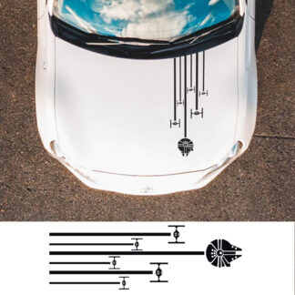 Car Hood Vinyl Decal Set
