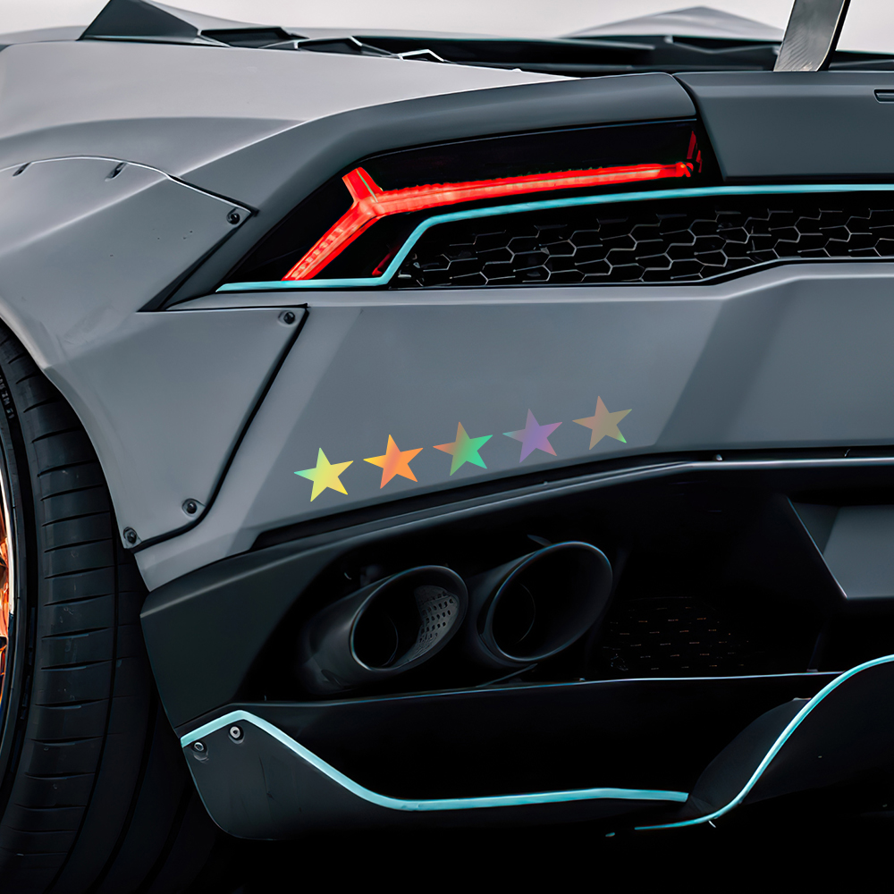GTA-Inspired 5-Star Wanted Vinyl Car Sticker - Image 3