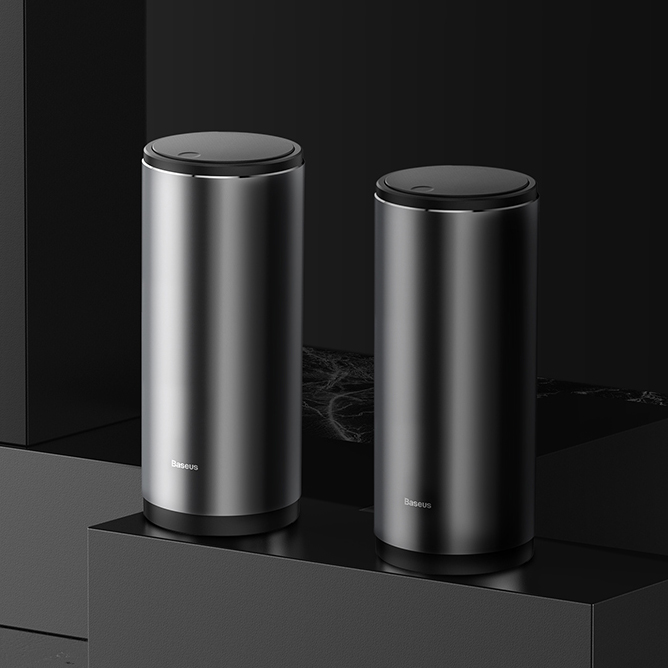 Car Trash Can & Organizer - Premium Aluminum Alloy Garbage Bin