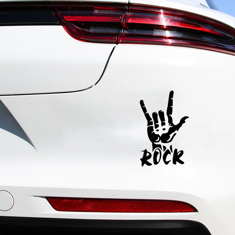 Rock Hand Gesture Car Sticker - Image 4