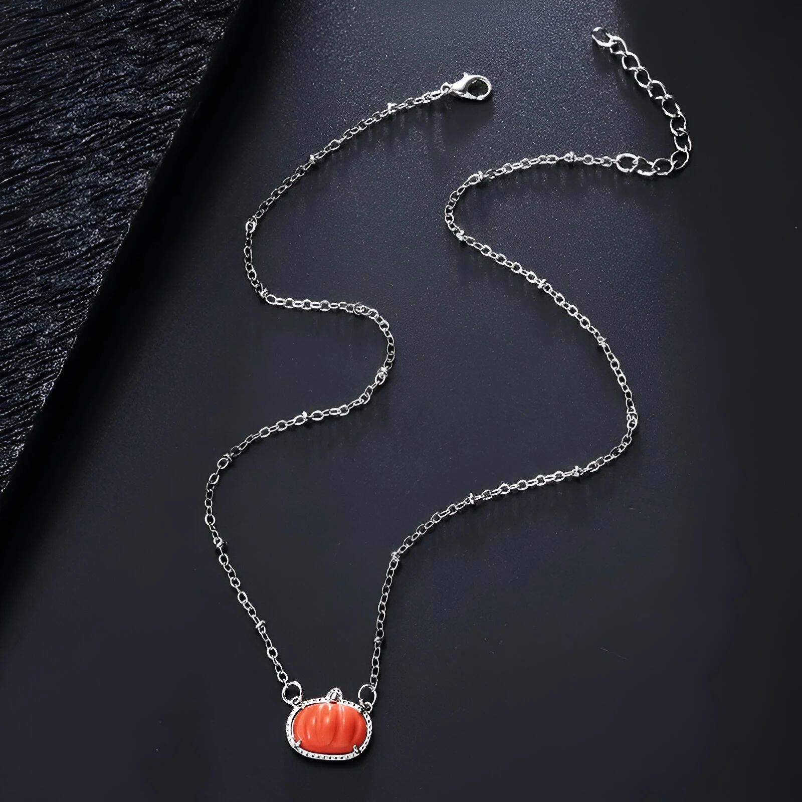 Pumpkin Pendant Necklace for Women – Party Charm Jewelry - Image 5