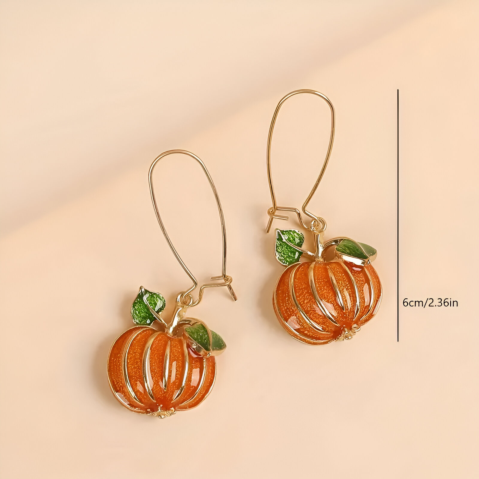 Trendy Pumpkin Drop Earrings for Women – Fall Fashion Statement Jewelry - Image 4