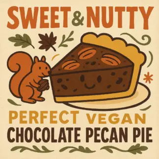 Sweet & Nutty: Your Guide to a Perfect Vegan Chocolate Pecan Pie for Thanksgiving | Vegan Dessert eBook | Plant-Based Holiday Baking Guide | Digital Download