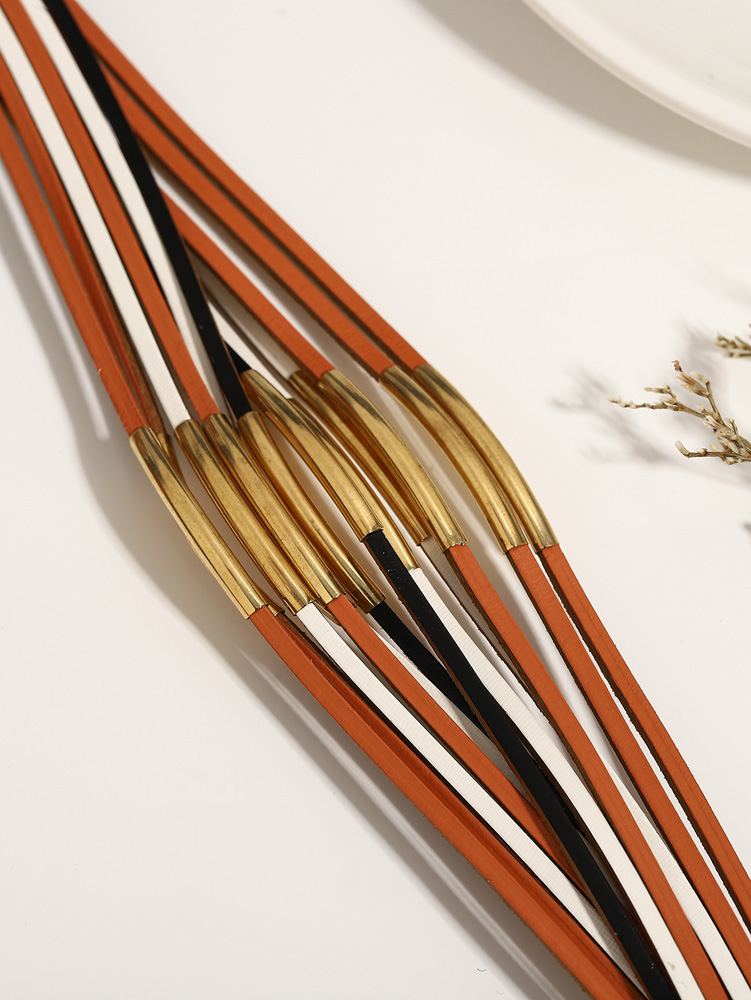 Gothic Multi-Layer Metal Tube Wrap Bracelet for Women - Image 5