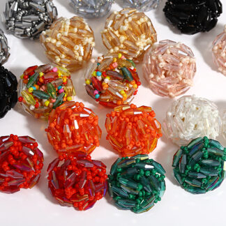 Colorful Bohemian Handmade Crystal Stud Earrings - Stylish Women's Jewelry