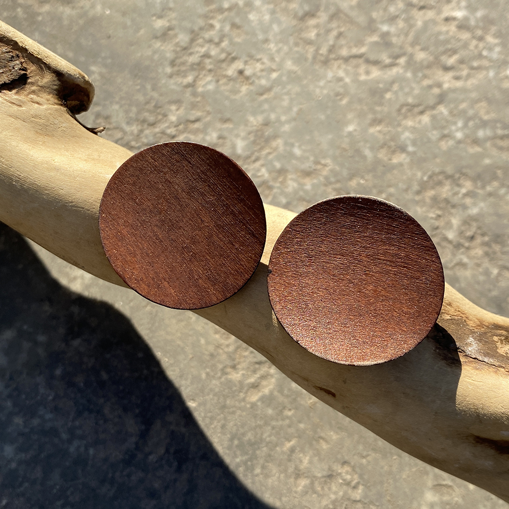 Retro Wooden Chip Earrings - Chic and Versatile Jewelry for Women - Image 2