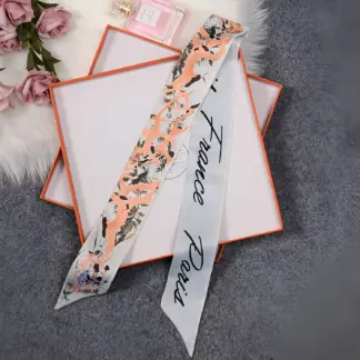 Silk Skinny Scarf for Women – Neck, Bag & Hair Accessory