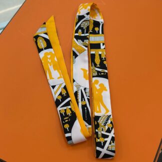 Elegant Silk Skinny Scarf – Multifunctional Ribbon for Women
