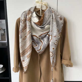 Women's Silk Cashmere Scarf – Luxury Warm Pashmina Shawl