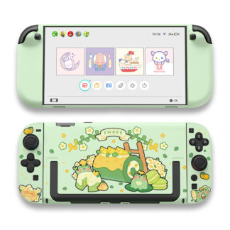 Cute Matcha Froggy Protective Case for Switch 2 - Slim Dockable Shell