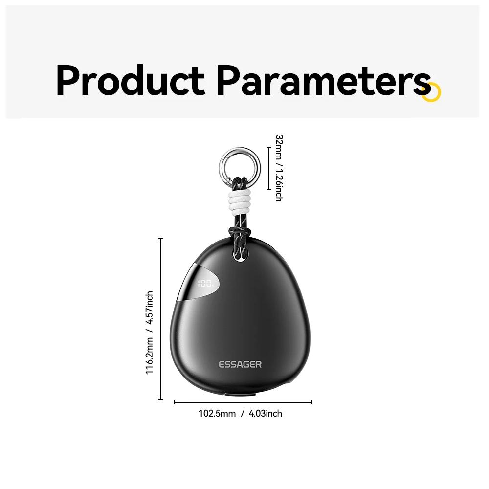 10000mAh Fast-Charge Power Bank with Retractable Cable & Digital Display - Image 6