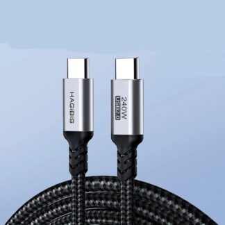 240W USB-C to USB-C Fast Charging Cable PD 3.1 for Laptops, Phones & Tablets