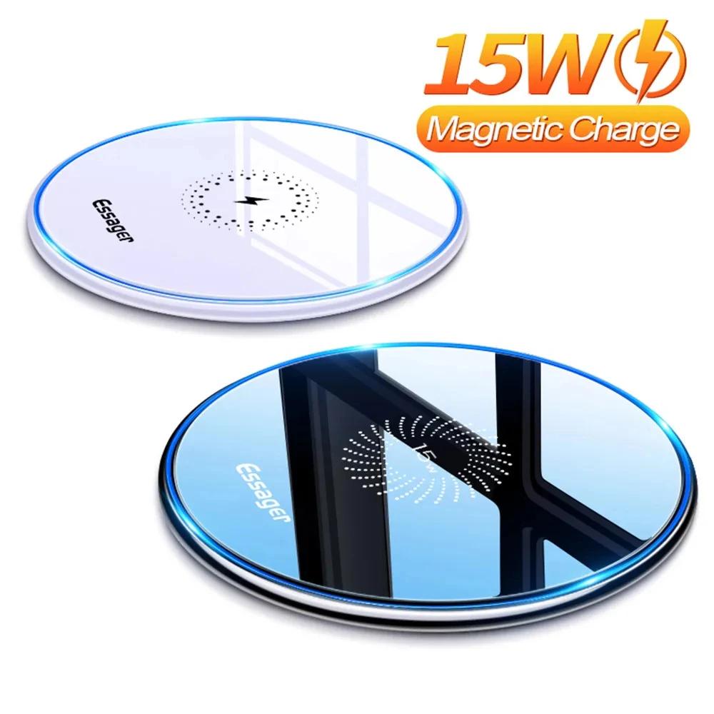Magnetic 15W Qi Wireless Fast Charger Pad for iPhone & Samsung - Image 2