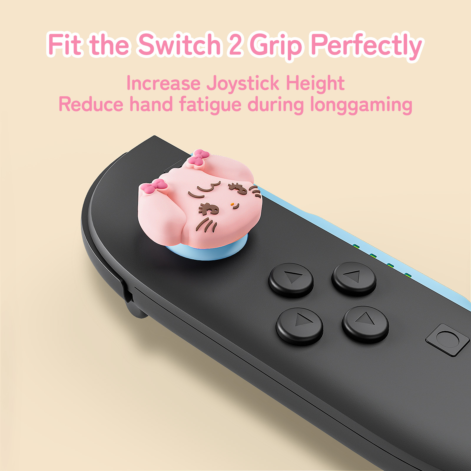 Silicone Thumb Grip Caps for Nintendo Switch – 4PCS Joystick Covers - Image 2