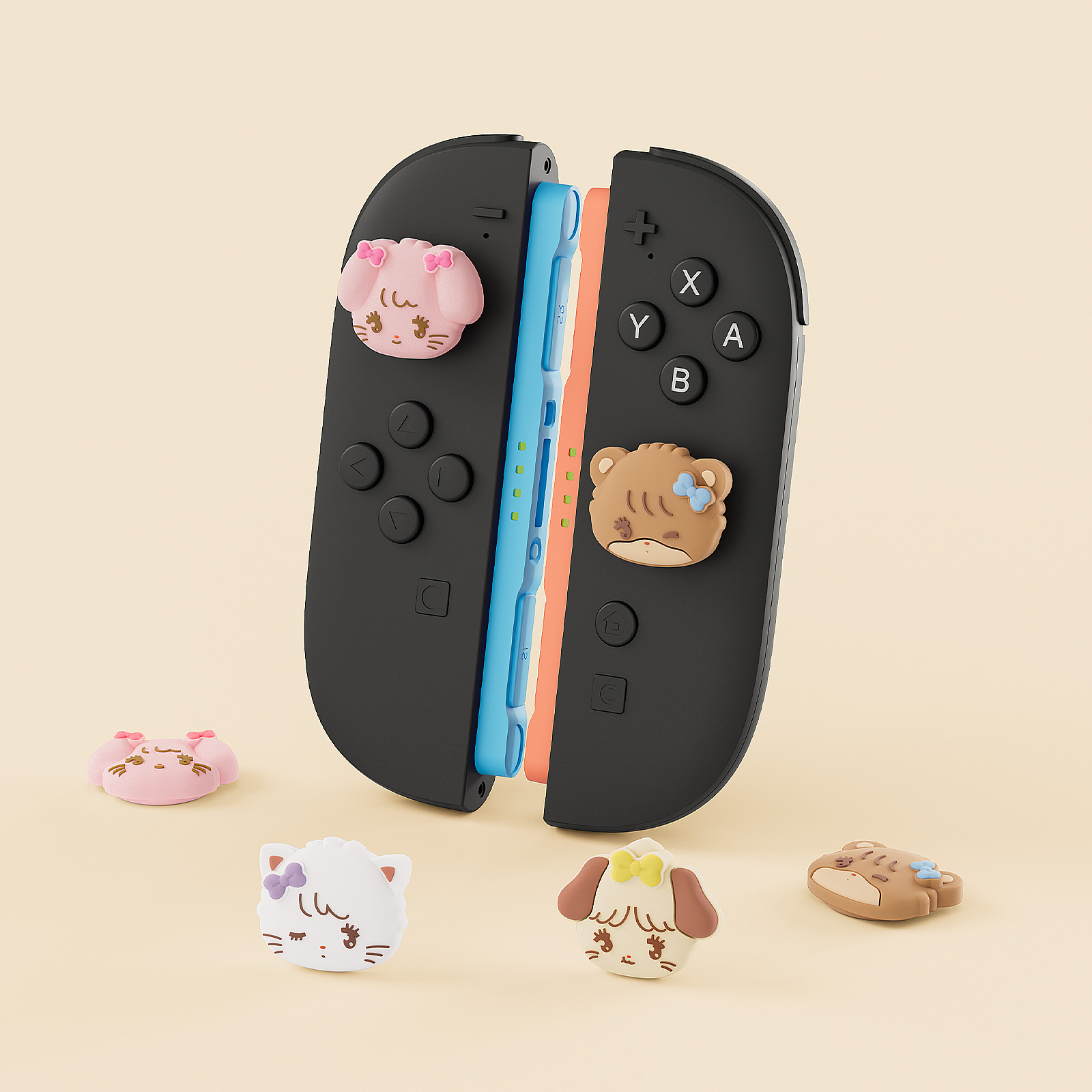 Silicone Thumb Grip Caps for Nintendo Switch – 4PCS Joystick Covers - Image 3