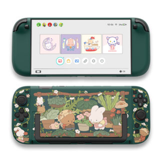 Cute Bunny Garden Protective Shell for Switch 2 - Kawaii Cartoon Case