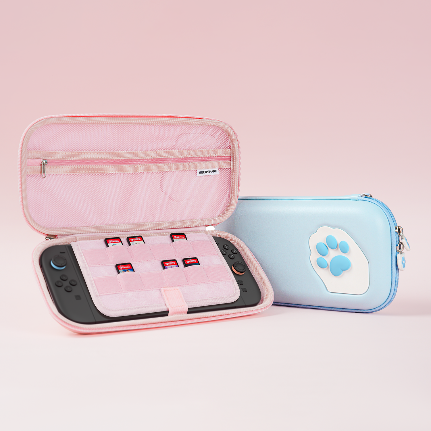 Portable Cat Paw Travel Case for Nintendo Switch 2 - Image 4