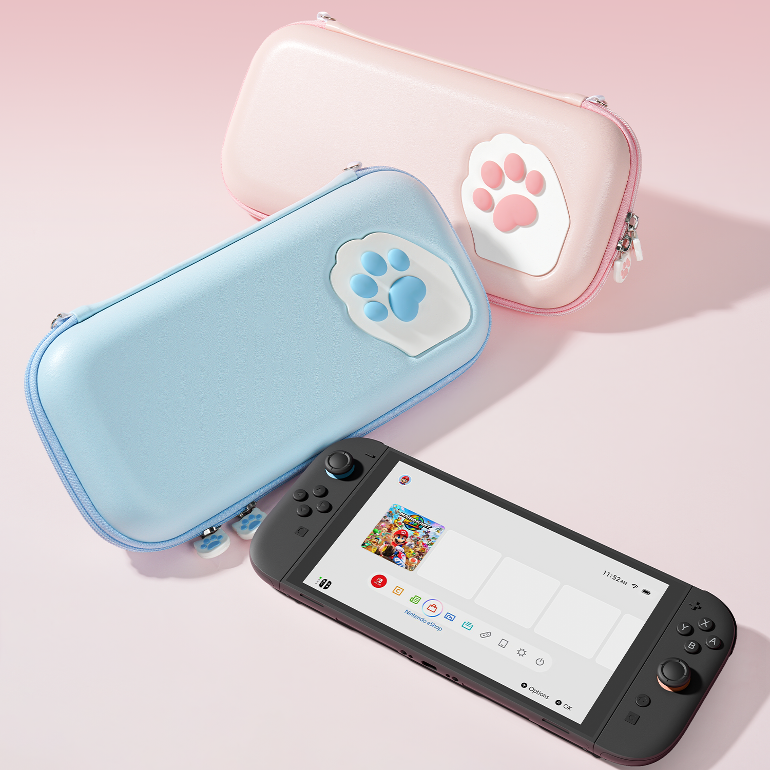 Portable Cat Paw Travel Case for Nintendo Switch 2 - Image 2