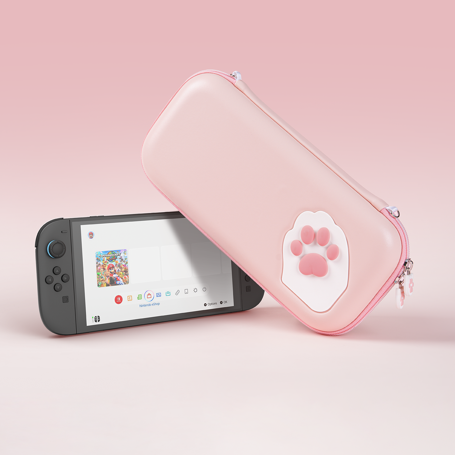 Portable Cat Paw Travel Case for Nintendo Switch 2 - Image 3