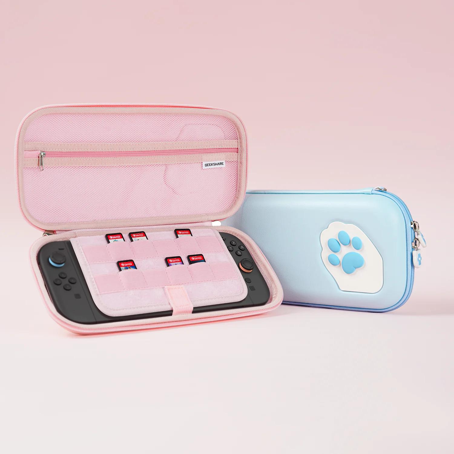 Portable Cat Paw Travel Case for Nintendo Switch 2