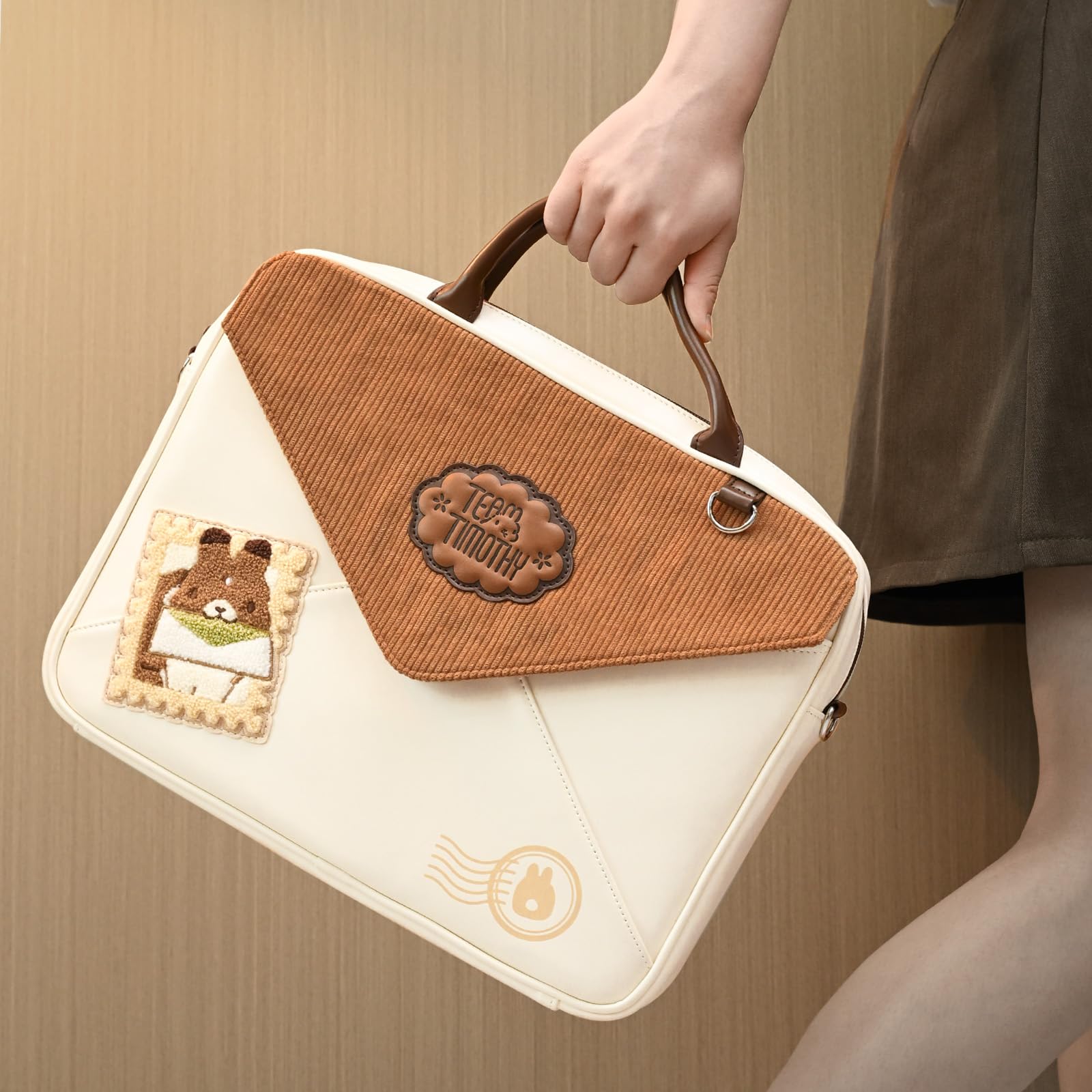 14-Inch PU Laptop Bag with Large Capacity - Image 2