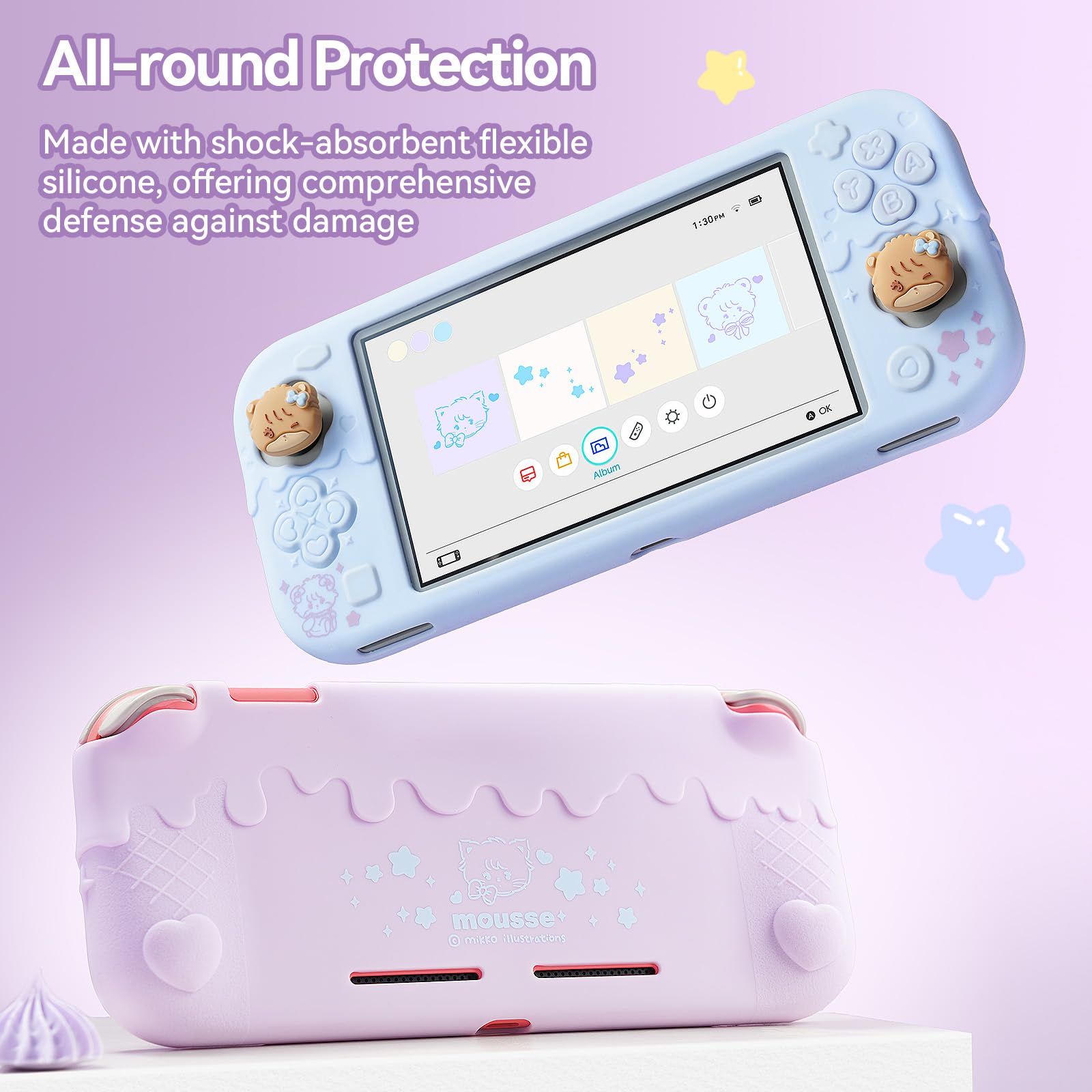 Soft Silicone Ice Cream Protective Case for Switch Lite - Image 2