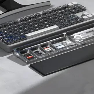 Magnetic Acrylic Ergonomic Wrist Rest with Storage Organizer