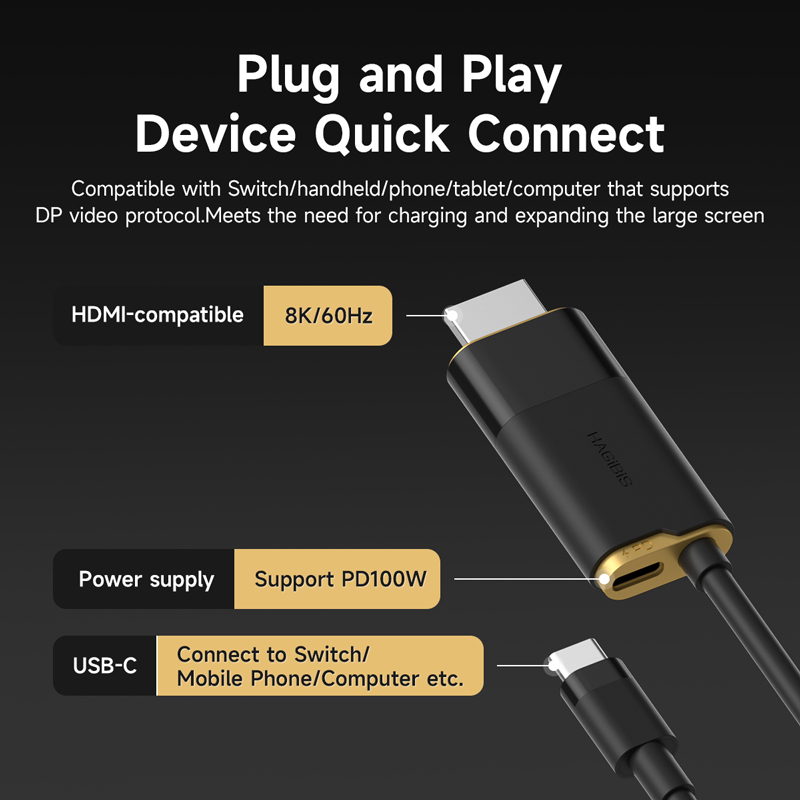Switch Dock HDMI Adapter 8K HDR USB-C Hub - Image 2