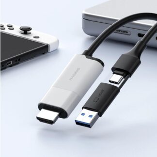 4K USB Video Capture Card HDMI to USB-A/Type-C Adapter