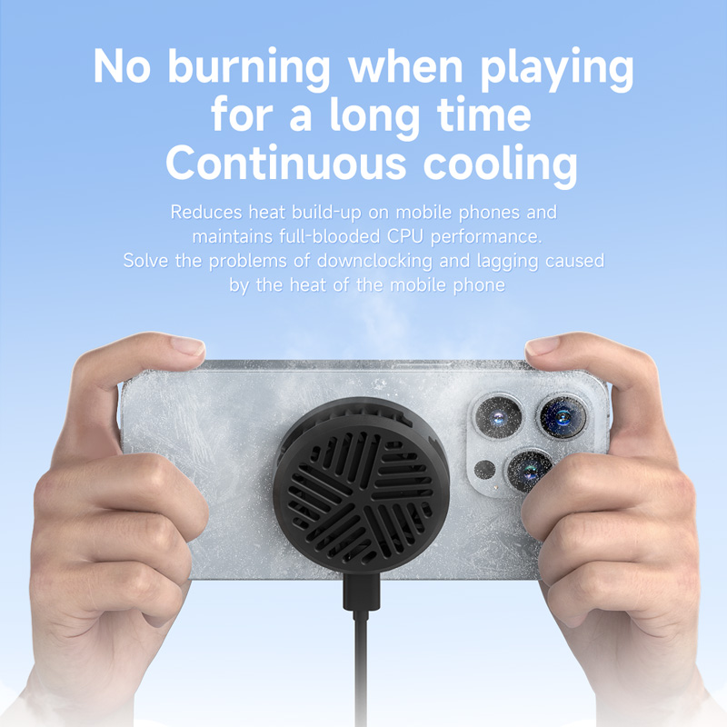 Magnetic Cell Phone Cooling Fan with 3-Speed Silent Radiator - Image 3