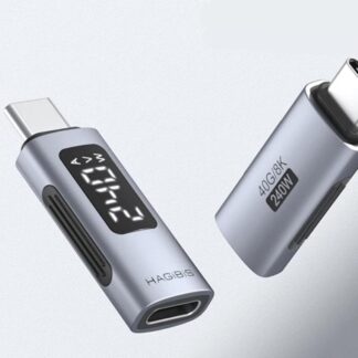 240W USB C Adapter with LED Display, USB4 40Gbps, 8K@60Hz Output