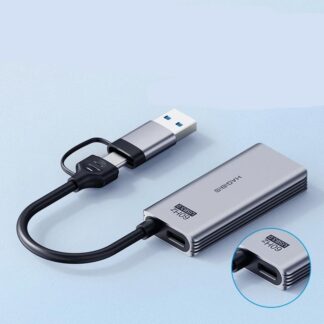 USB 3.0 HDMI Video Capture Card with 100W PD & Dual USB/Type-C Interface
