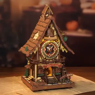 DIY Wooden Cuckoo Clock 3D Puzzle with LED Light – Enchanted Fairytale Decor