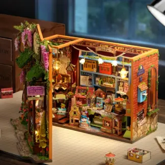 DIY Wooden Miniature House Kit – 3D Puzzle Craft & Room Décor Set