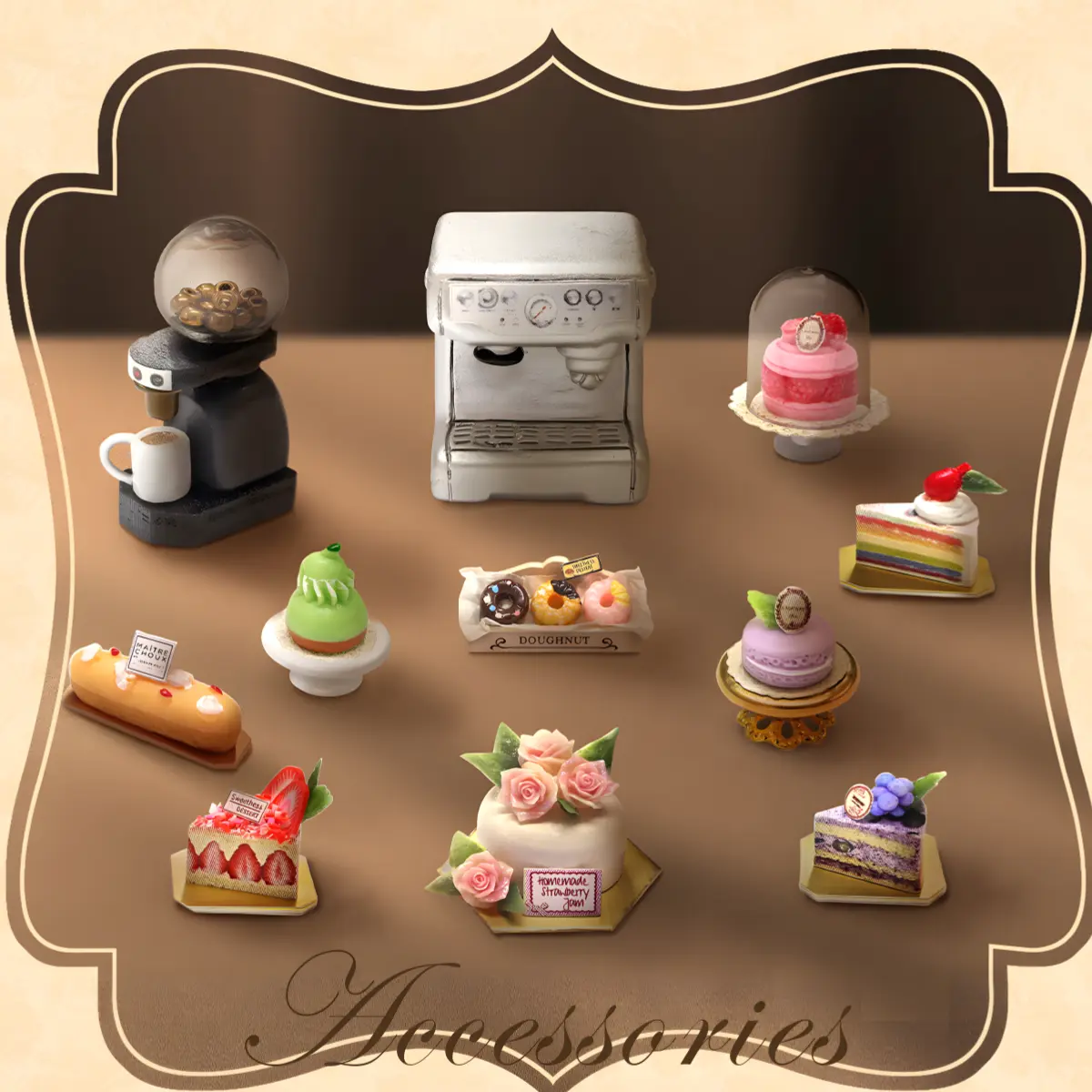DIY Wooden Duplex Café Miniature House Kit with Music Box - Image 5