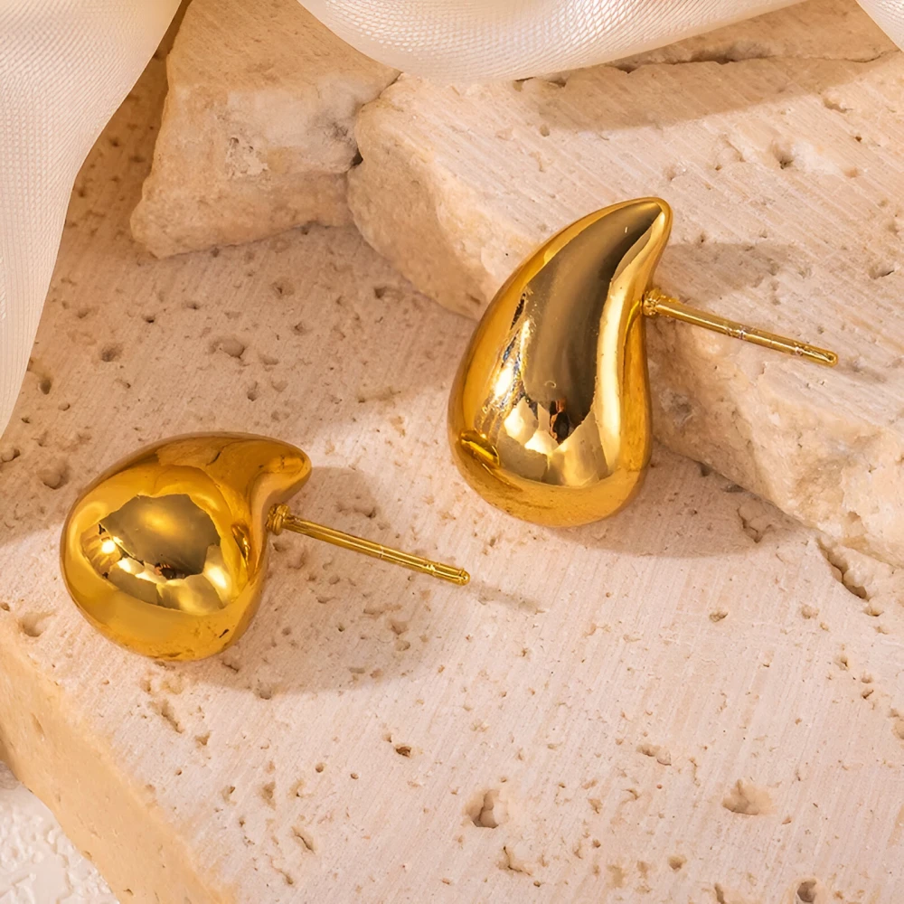 Elegant 316L Stainless Steel Water Drop Earrings for Women - Image 8