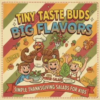 Tiny Taste Buds, Big Flavors: Simple Thanksgiving Salads for Kids | Fun & Healthy Holiday Recipe Guide for Families, Printable eBook Download