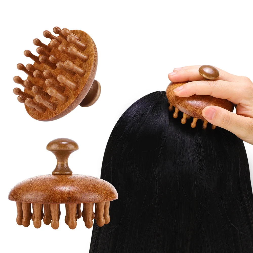 Multi-Functional Natural Sandalwood Massage Comb – Scalp & Body Relaxation Tool - Image 6