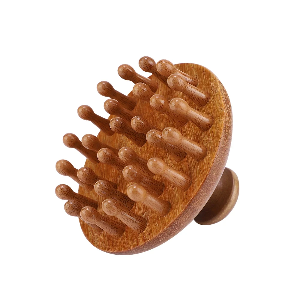 Multi-Functional Natural Sandalwood Massage Comb – Scalp & Body Relaxation Tool