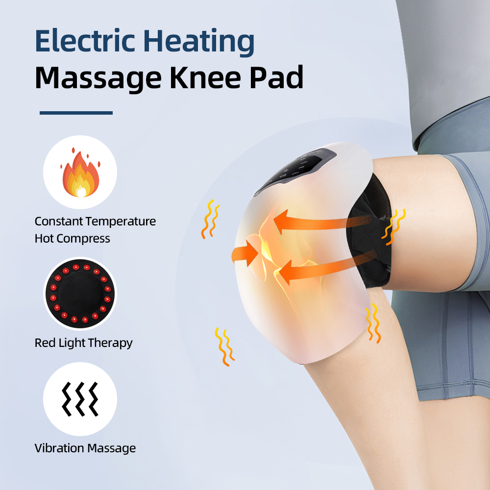 Wireless Heated Knee Massager with Red Light Therapy & Air Compression - Image 4
