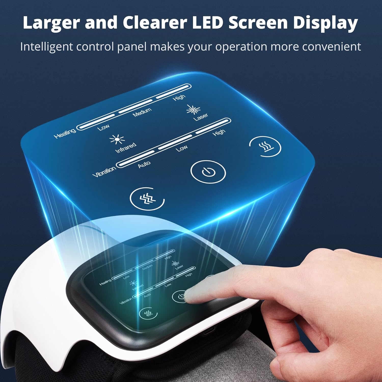 Wireless Heated Knee Massager with Vibration & Adjustable Heat Levels - Image 5