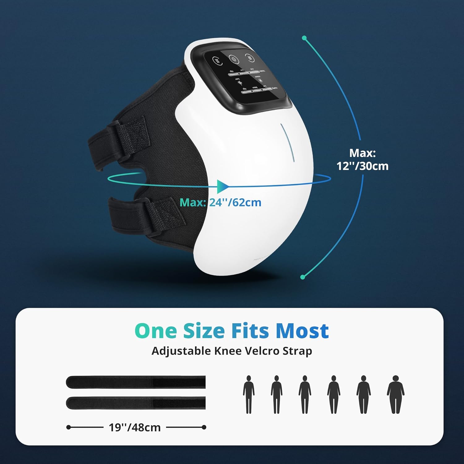 Wireless Heated Knee Massager with Vibration & Adjustable Heat Levels - Image 6