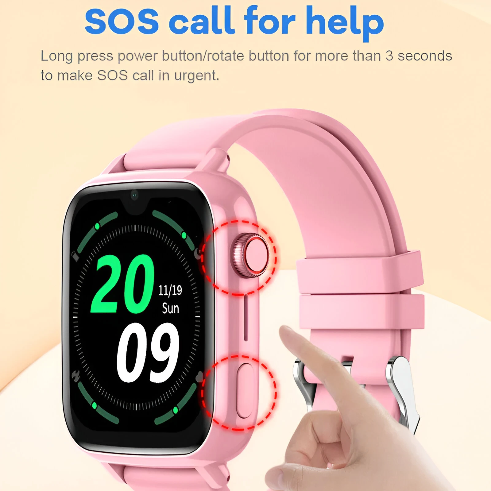 4G Kids Smartwatch with GPS, Video Call & SOS Safety Tracker - Image 5