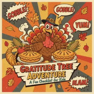 Gratitude Tree Adventure: A Fun Checklist for Kids | Printable Family Gratitude Activity | DIY Thankfulness Tree Guide | Tips for Making a Gratitude Tree with Kids