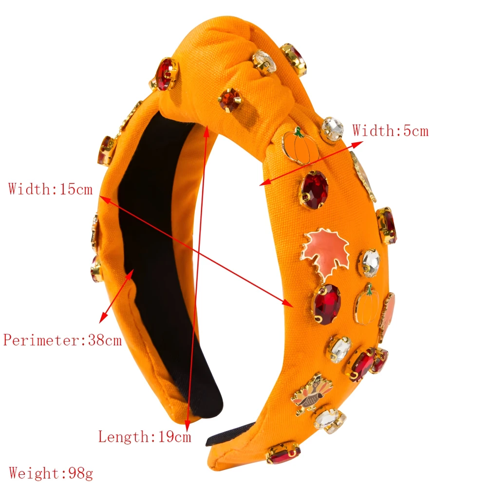 Thanksgiving Maple Leaf Holiday Headband for Women - Image 6