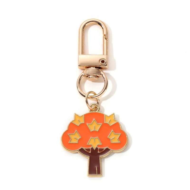 Autumn Harvest Hedgehog Pumpkin Scarecrow Keychain – Thanksgiving Joy - Image 6