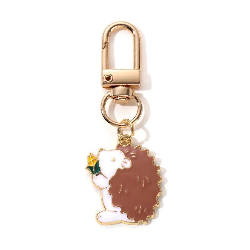 Autumn Harvest Hedgehog Pumpkin Scarecrow Keychain – Thanksgiving Joy - Image 4
